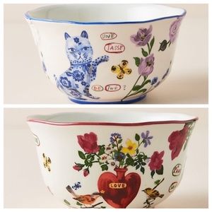 Nathalie Lete Titania Cat/Heart Bowl set NIB
